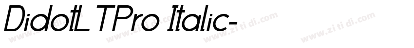 DidotLTPro Italic字体转换